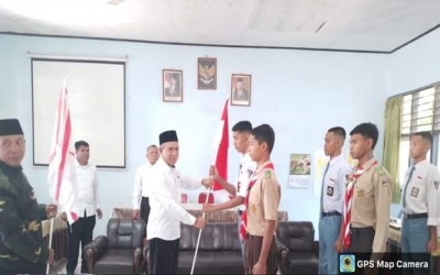 Kegiatan Pelepasan Anggota Pramuka untuk Mengikuti Raimuna dan Anggota Paskib Kabupaten Kampar